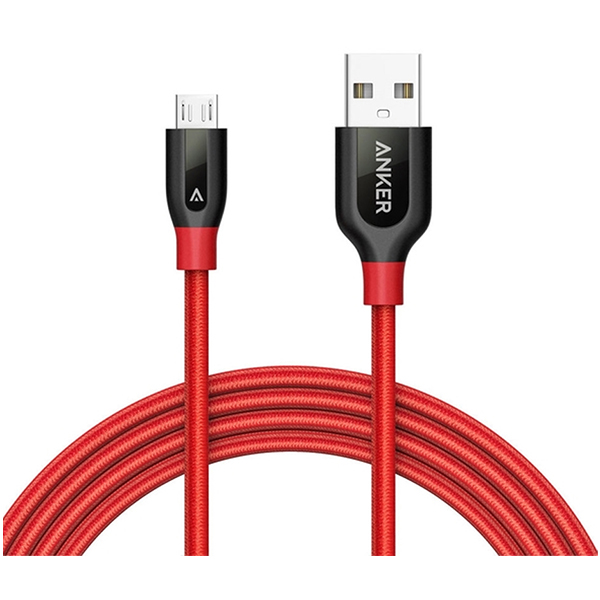 Кабель Anker Powerline+ V3 Micro USB 1.8m Red