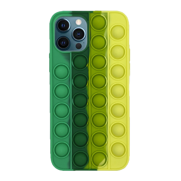 Чохол Antistress Pop It для Apple iPhone 12/12 Pro Sea Breez/Light Green