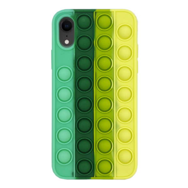 Чехол Antistress Pop It для Apple iPhone XR Sea Breez/Light Green