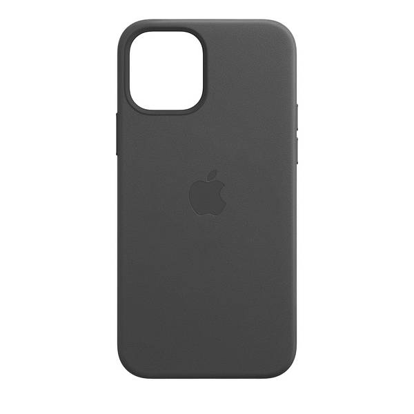 Чехол Apple iPhone 12/12 Pro Leather Case with MagSafe Black (MHKG3ZE/A)