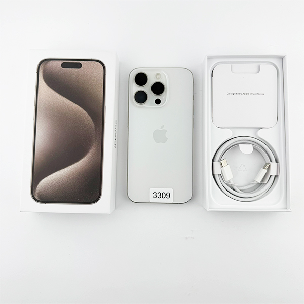 Apple iPhone 15 Pro 256GB White Titanium Б/У №3309 (Стан 8/10)