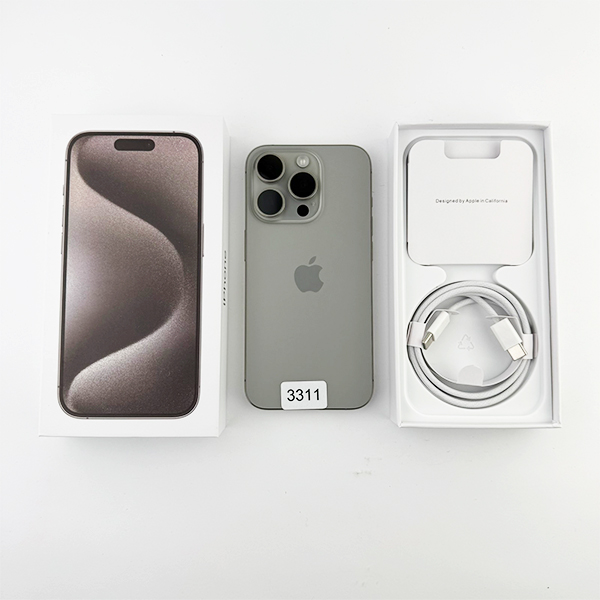 Apple iPhone 15 Pro 512GB Natural Titanium Б/У №3311 (Стан 9/10)