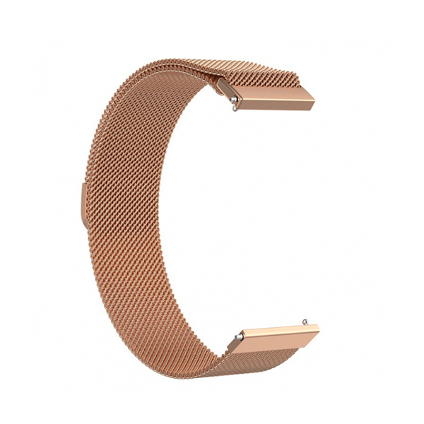 Ремінець для браслета Milanese Loop для Xiaomi Amazfit/Samsung 22 mm Rose Gold