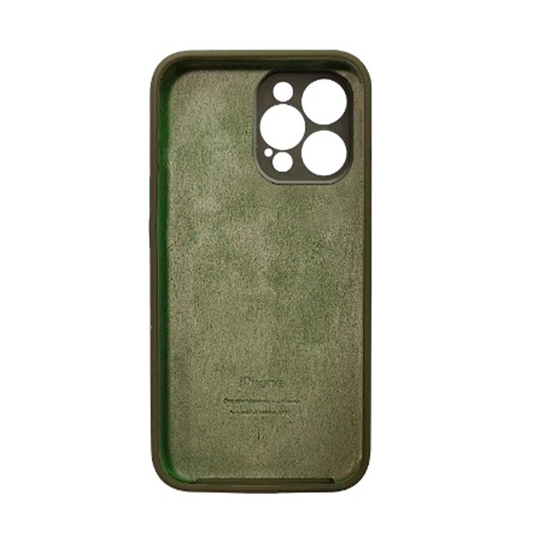 Чехол Soft Touch для Apple iPhone 13 Pro Army Green with Camera Lens Protection Square