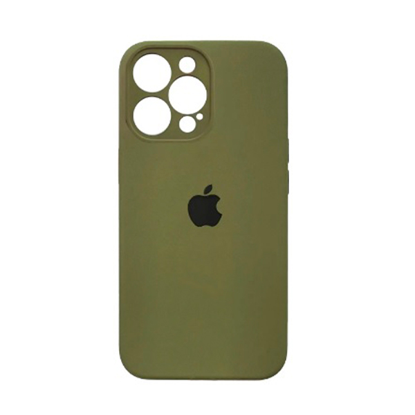 Чехол Soft Touch для Apple iPhone 13 Pro Army Green with Camera Lens Protection Square