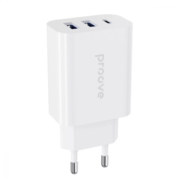 МЗП Proove Rapid 30W (2 USB + Type-C) White (CRP30210002)