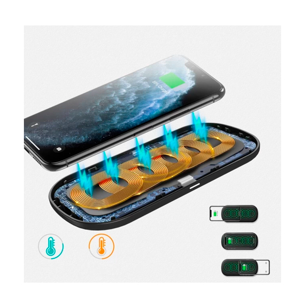 Бездротовий зарядний пристрій Choetech 5-Coil Dual Fast Wireless (T535-S)