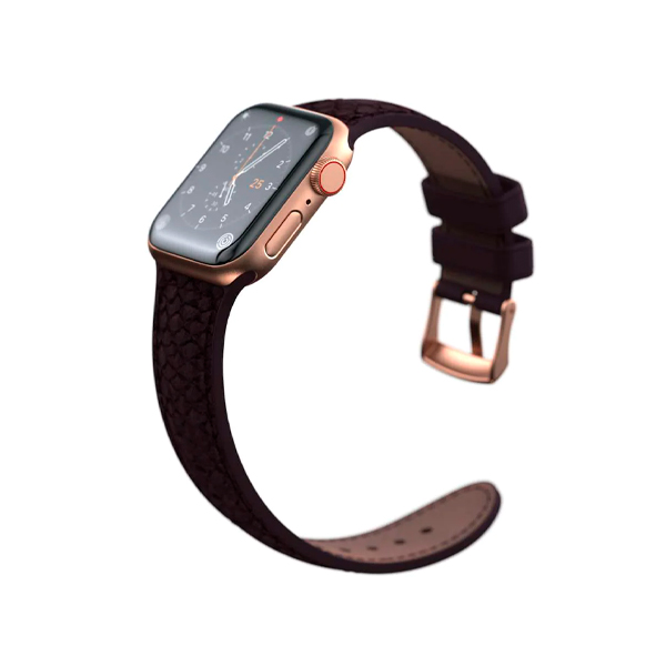 Ремінець Njord Salmon Leather Strap Rust для Apple Watch 45mm/44mm (SL14123)