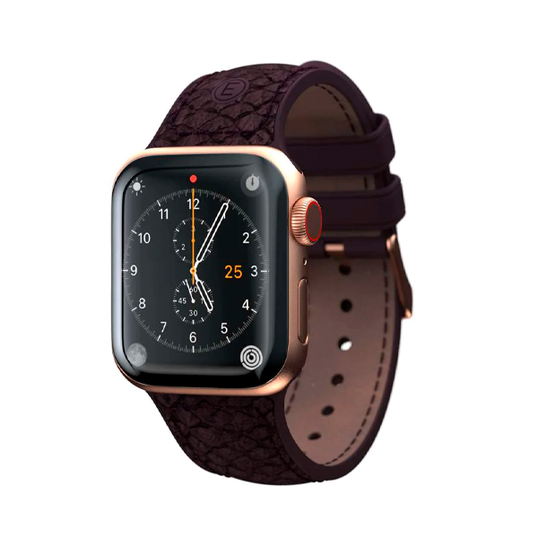 Ремінець Njord Salmon Leather Strap Rust для Apple Watch 45mm/44mm (SL14123)