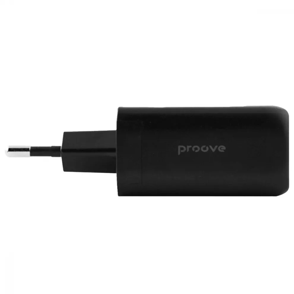 СЗУ Proove Silicone Power 45W (Type-C + USB) Black