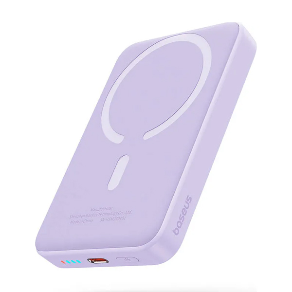 Внешний аккумулятор Baseus Magnetic Mini Air 10000mAh 20W Purple (P10059001513-00