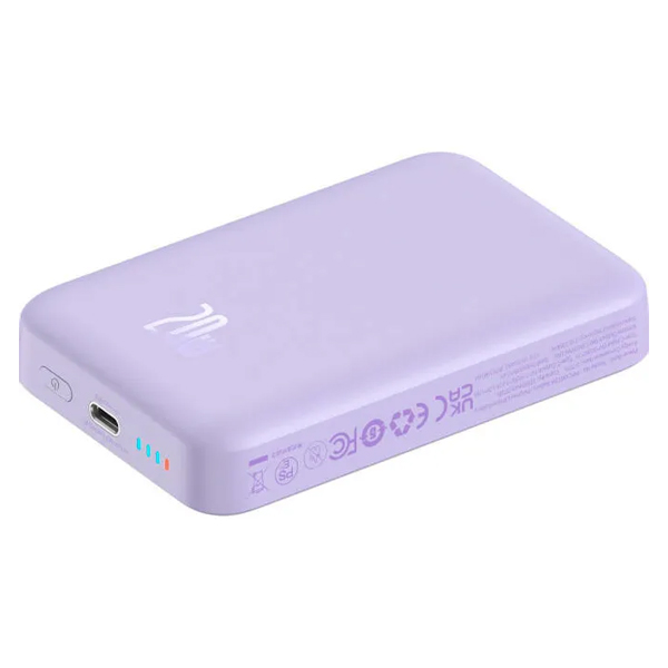 Внешний аккумулятор Baseus Magnetic Mini Air 10000mAh 20W Purple (P10059001513-00