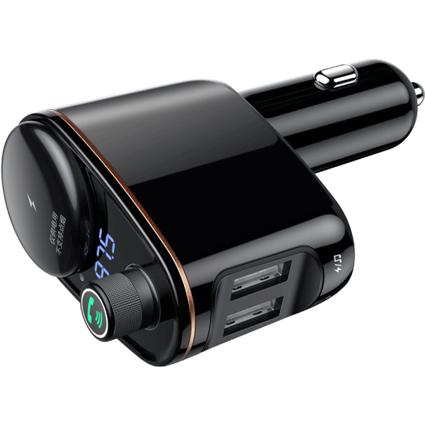 FM Modulator Baseus S-06 Car Wireless MP3 Charger Black (CCHC000001)