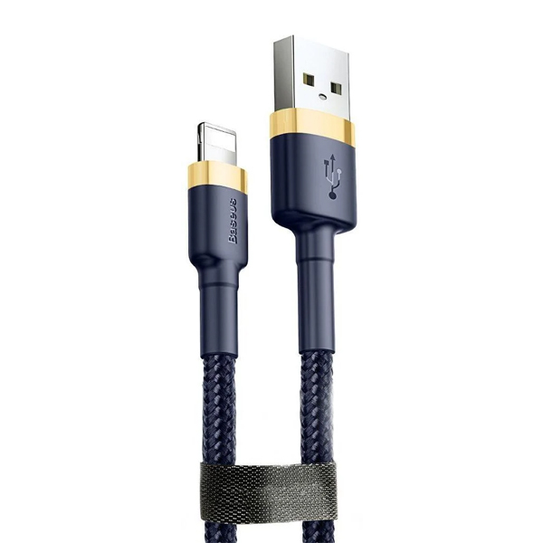 Кабель Baseus Cafule Cable USB Lightning 2.4A 1m Gold/Blue (CALKLF-BV3)