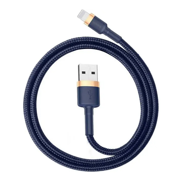 Кабель Baseus Cafule Cable USB Lightning 1.5A 2m Gold/Blue