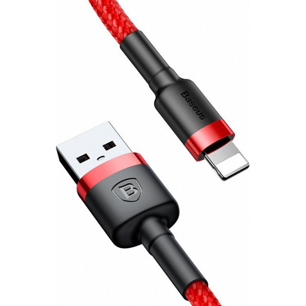 Кабель Baseus Cafule Cable USB Lightning 2.4A 1m Red