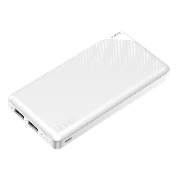Зовнішній акумулятор Baseus Mini Cu power bank Dual USB 10000mAh White (PPALL-KU02)