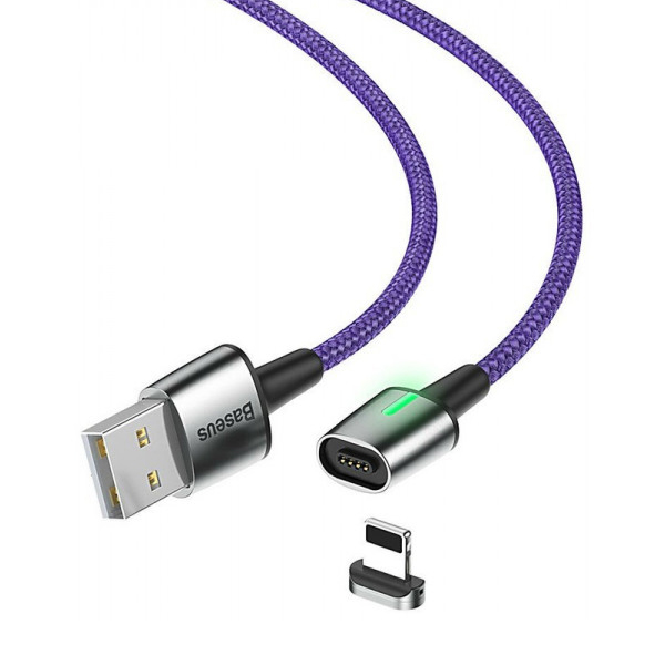 Кабель Baseus Zinc Magnetic Cable USB Lightning 1.5A 2m Purple