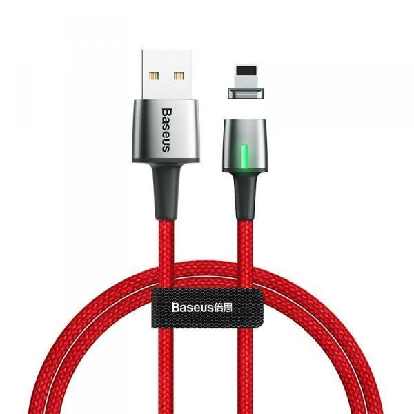 Кабель Baseus Zinc Magnetic Cable USB Lightning 2.4A 1m Red