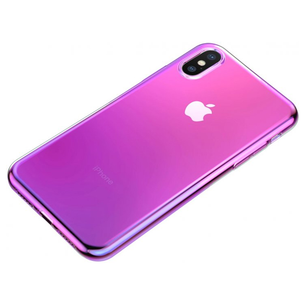 Чехол Baseus Glow for iPhone X/XS TR Pink