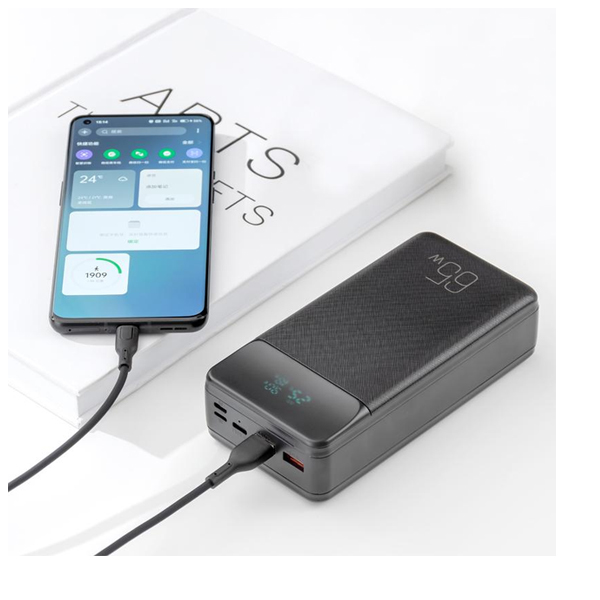 Внешний аккумулятор XO PR201 2USB+Type-C PD&QC3.0 65W 30000mAh Black