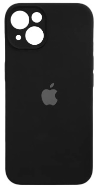Чехол Soft Touch для Apple iPhone 13/14 Black with Camera Lens Protection Square
