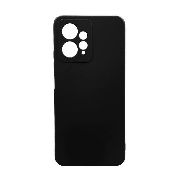 Чехол Original Soft Touch Case for Xiaomi Redmi Note12 4G Black with Camera Lens