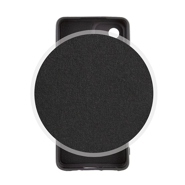 Чехол Original Soft Touch Case for Samsung A52/A525/A52S 5G/A528B Black with Camera Lens
