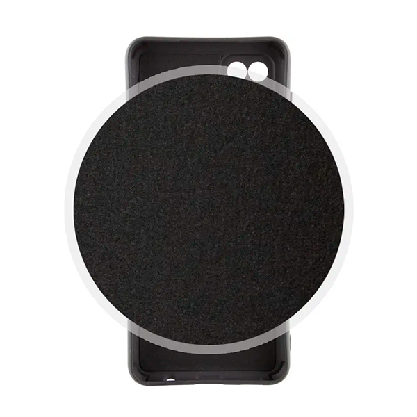 Чехол Original Soft Touch Case for Samsung A12-2021/A125/M12-2021 Black with Camera Lens