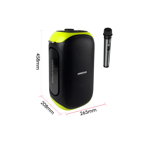 Портативна Bluetooth колонка Hopestar Party 300 Black/Light Green