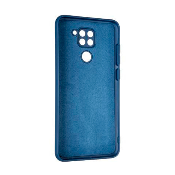 Чехол Original Soft Touch Case for Xiaomi Redmi Note 9/Redmi 10x Midnight Blue with Camera Lens