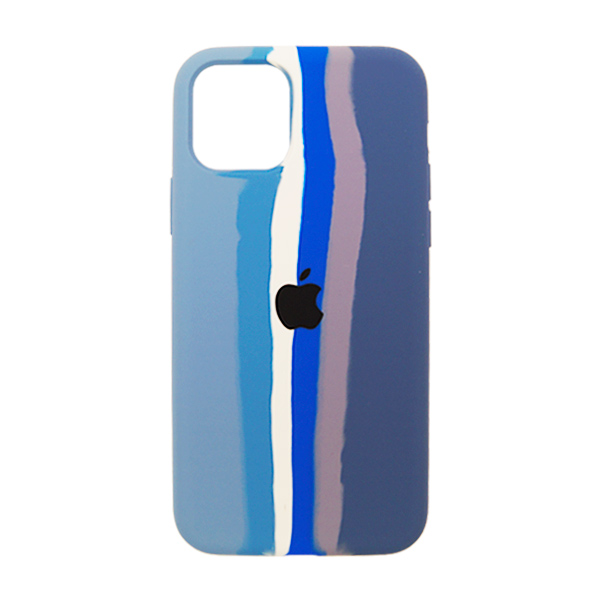 Чохол Silicone Cover Full Rainbow для iPhone 11 Pro Blue/Dark Blue