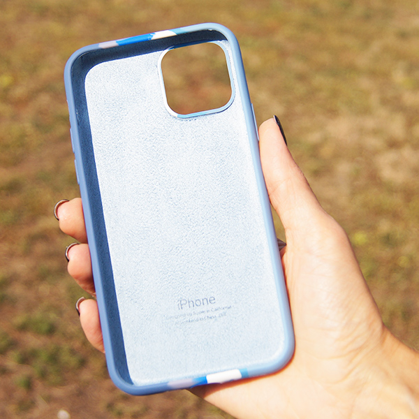 Чохол Silicone Cover Full Rainbow для iPhone 11 Pro Blue/Dark Blue