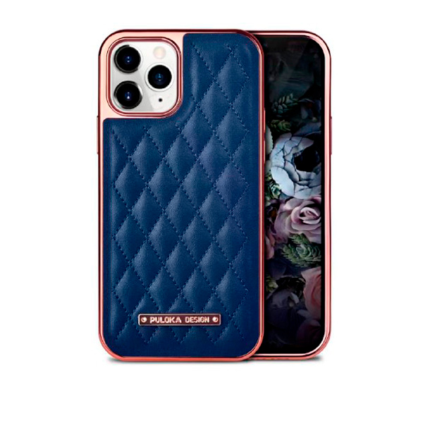 Чехол Puloka Leather Case для iPhone 11 Pro Blue