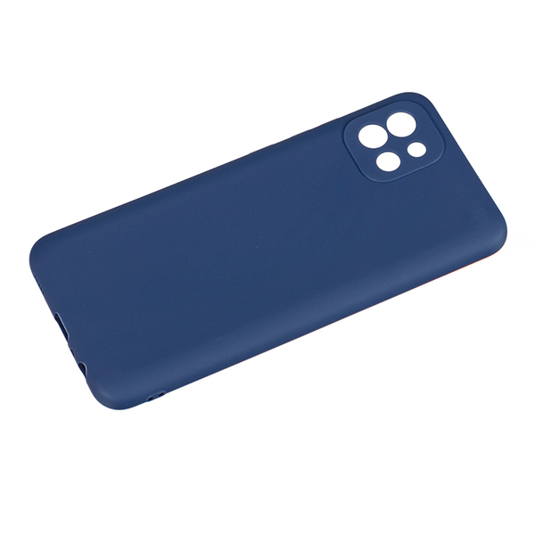 Чохол Original Soft Touch Case for Samsung A03-2022/A035  Dark Blue with Camera Lens