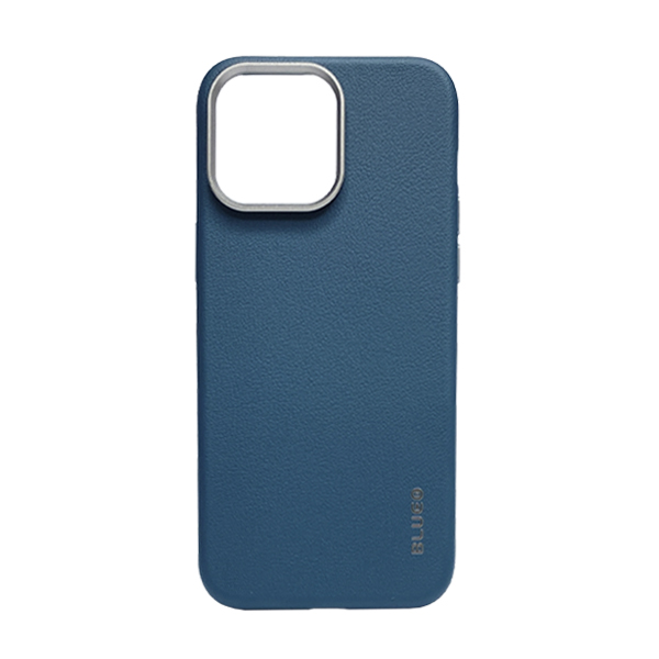 Чехол Blueo Leather Case for iPhone 15 Pro Max with MagSafe Dark Blue