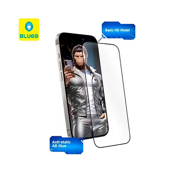 Захисне скло Blueo Silk Full Cover HD 2.5D для iPhone 16 Pro Max Black