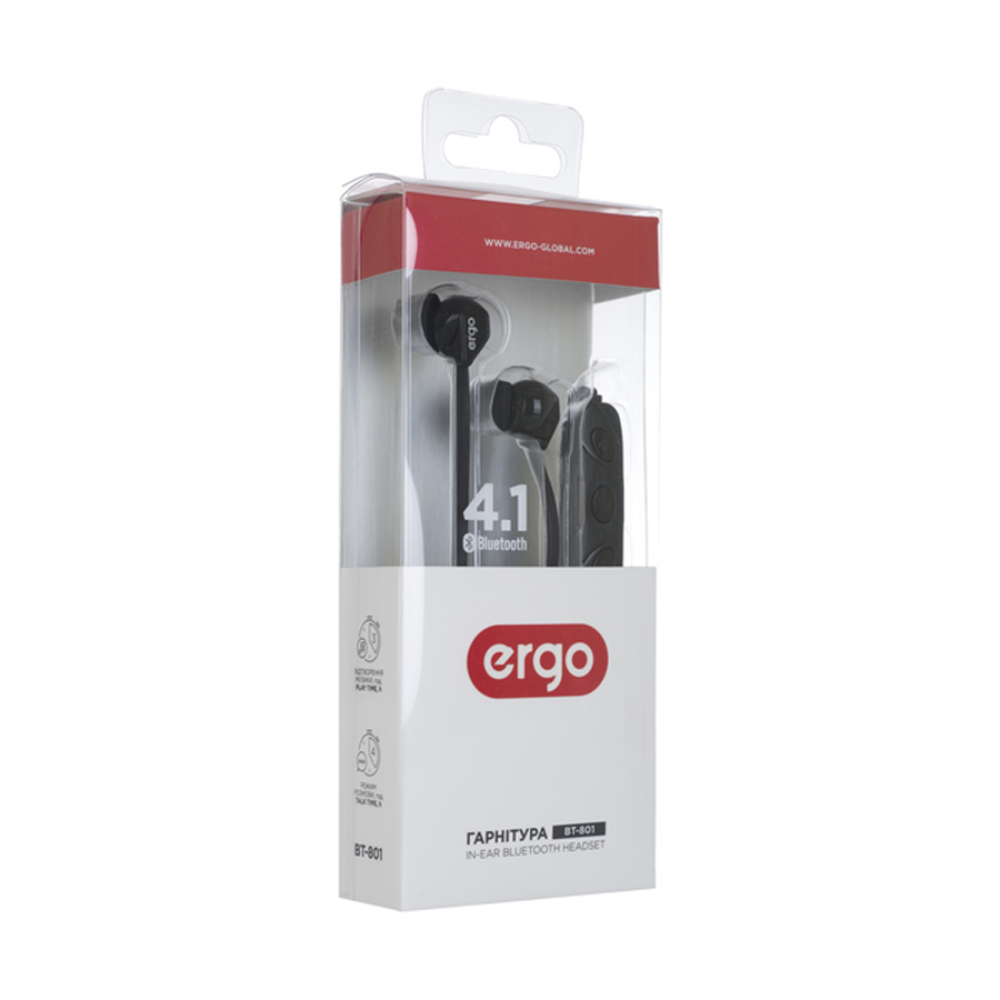 Bluetooth Наушники Ergo BT-801 Black