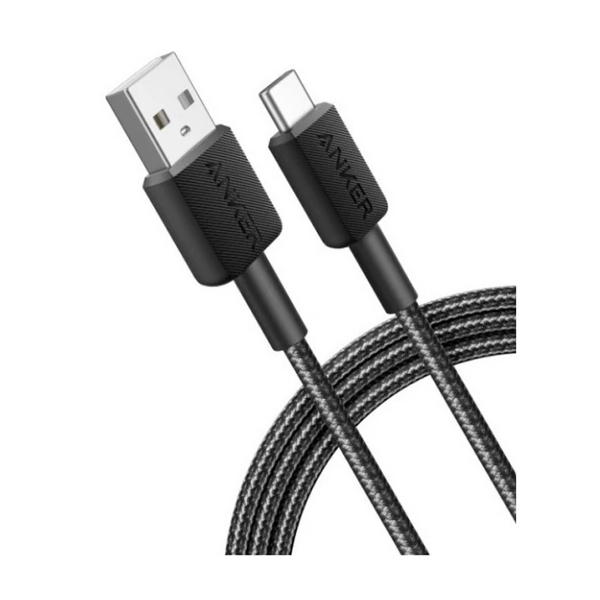 Кабель Anker Powerline 322 USB Type-A to USB Type-C 1.8m Black (A81H6G11)