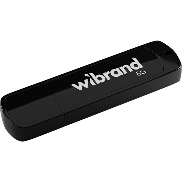 Флешка Wibrand 8GB Grizzly USB 2.0 Black (WI2.0/GR8P3B)