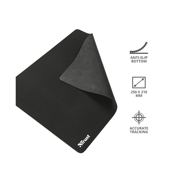 Килимок Trust Mouse Pad Black M (250x210x3mm) (24193)
