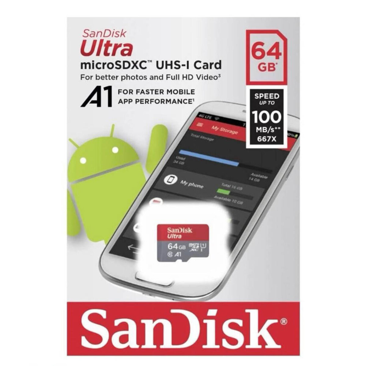 Карта пам`ятi MICRO SDXC 64GB UHS-I SDSQUNR-064G-GN3MN SANDISK