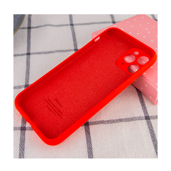 Чохол Original Soft Touch Case for iPhone 12 Pro Red with Camera Lens