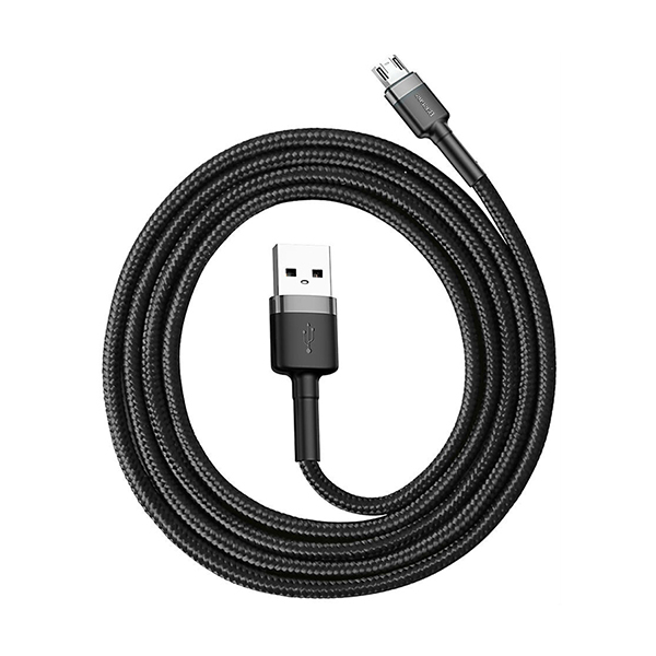 Кабель Baseus Cafule Cable USB Micro USB 2.4A 1m Gray/Black (CAMKLF-BG1)