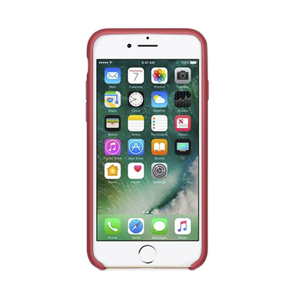 Чехол Soft Touch для Apple iPhone 8/SE 2020 Camellia Red