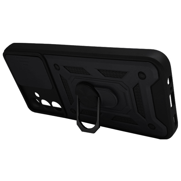 Чохол Armor Camshield Case для Samsung A35-2024/A356 with Ring Black