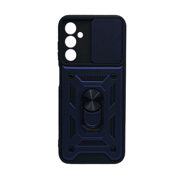 Чохол Armor Camshield Case для Samsung M14/M146 with Ring Dark Blue with Camera Lens