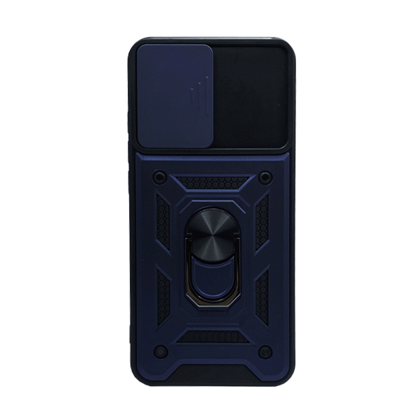 Чохол Armor Camshield Case для Samsung M14/M146 with Ring Dark Blue with Camera Lens