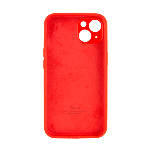 Чохол Soft Touch для Apple iPhone 13/14 Red with Camera Lens Protection Square (2)