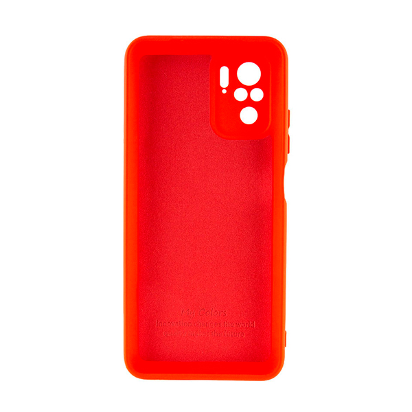 Чехол Original Soft Touch Case for Xiaomi Redmi Note 10 Pro/Note 10 Pro Max Red with Camera Lens